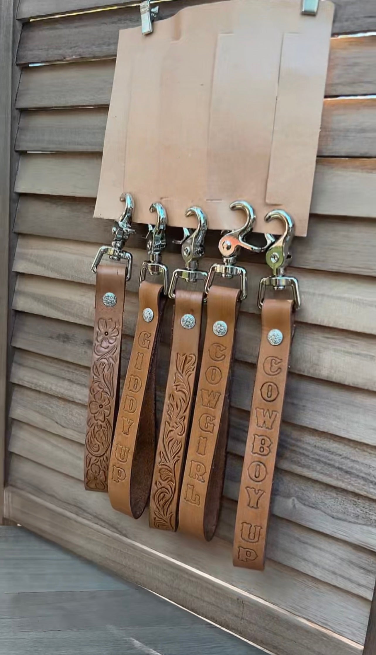 Hand Tooled Leather Purse Straps